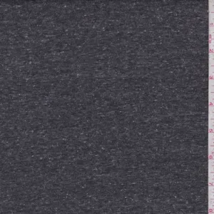 Slate Black Speck Jersey Knit Fabric