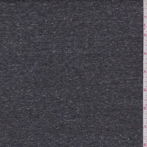 Slate Black Speck Jersey Knit Fabric