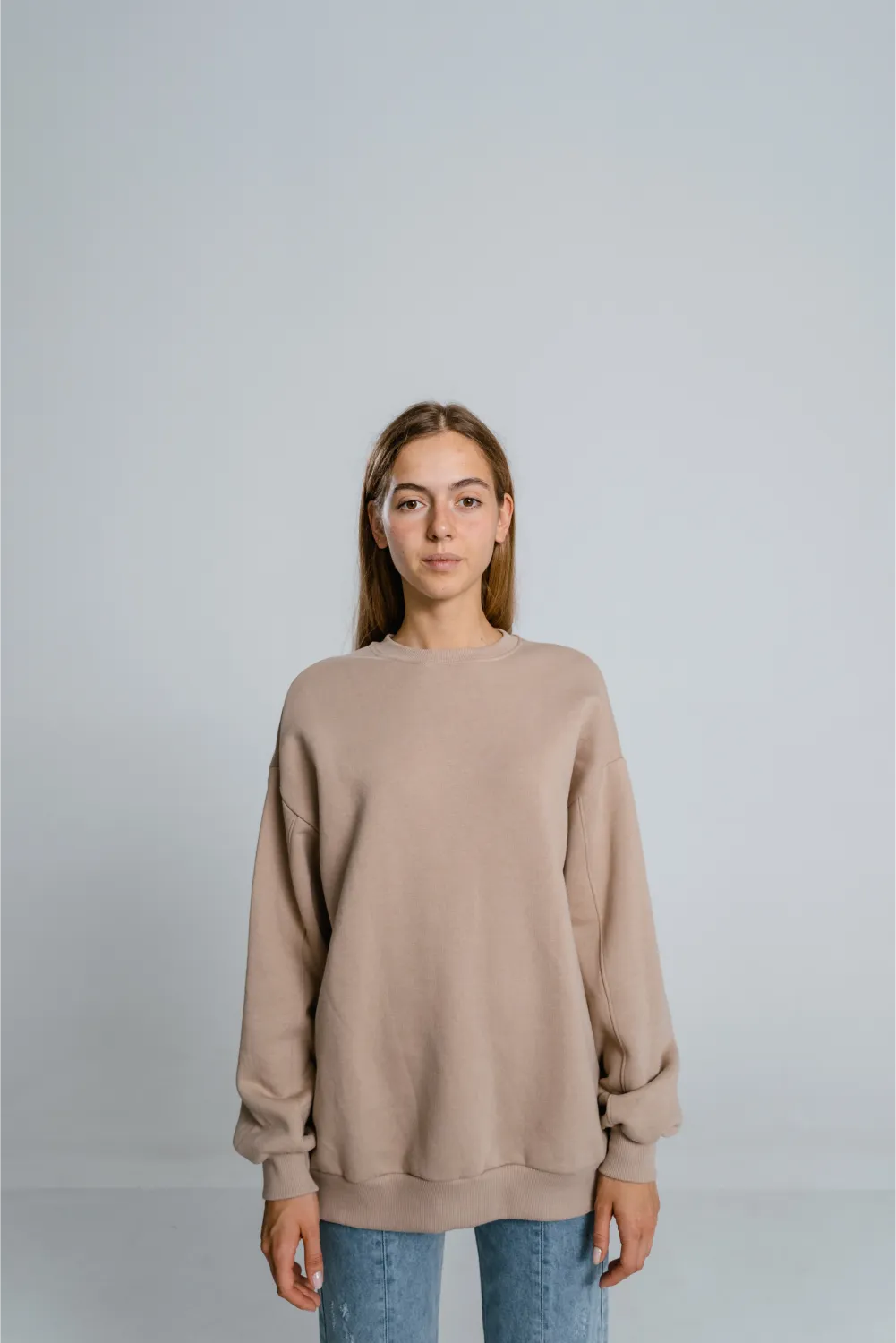 Soft Touch Long-sleeve Brown Sweater