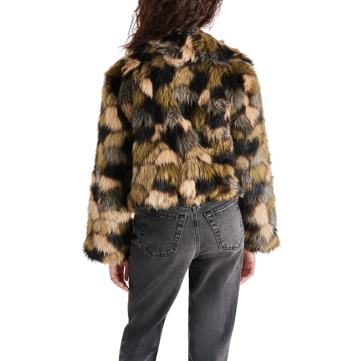 Steve Madden Arlowe Multi-Faux-Fur Jacket