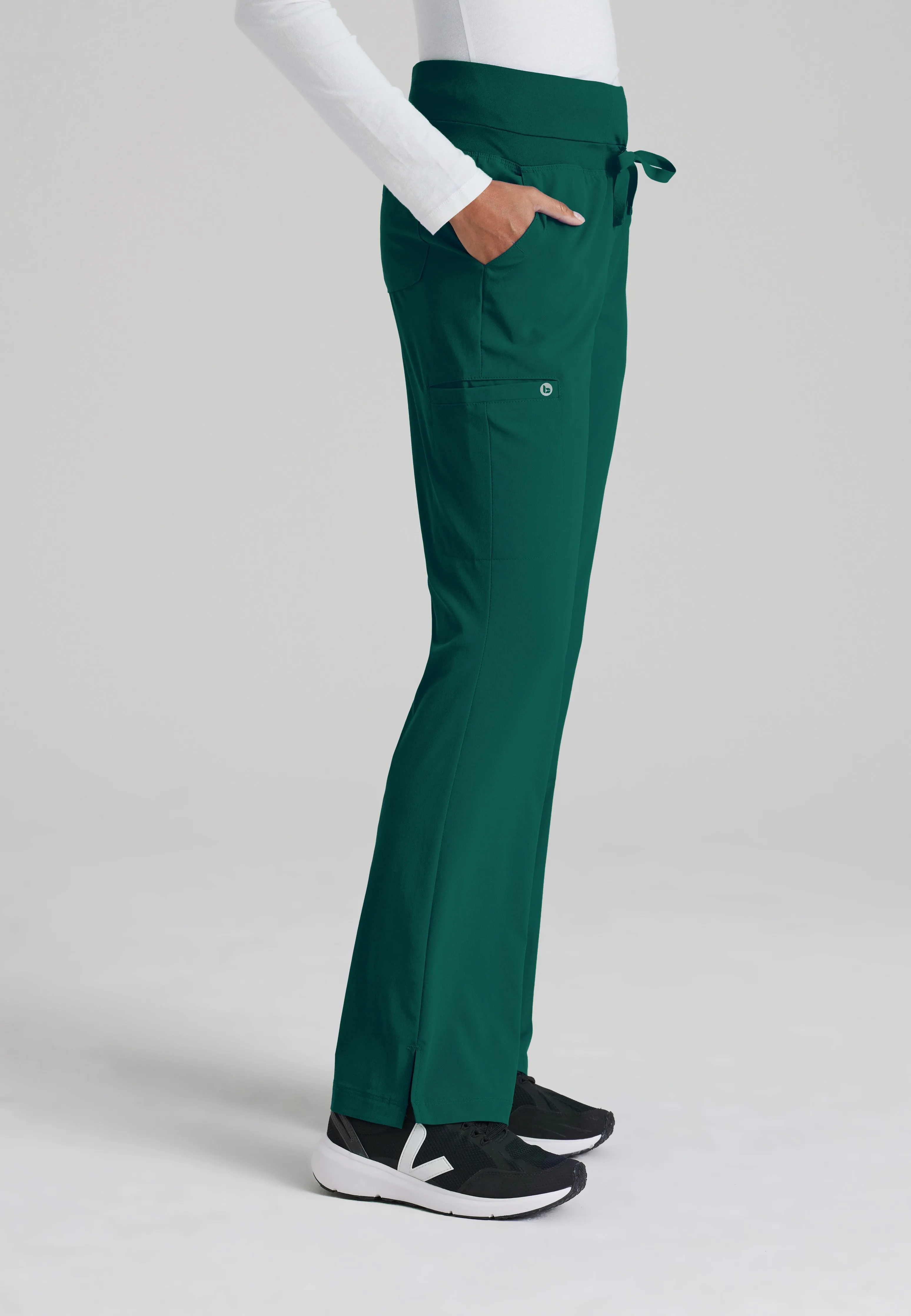 Stride 5-Pocket Mid-Rise Straight Leg Scrub Pant