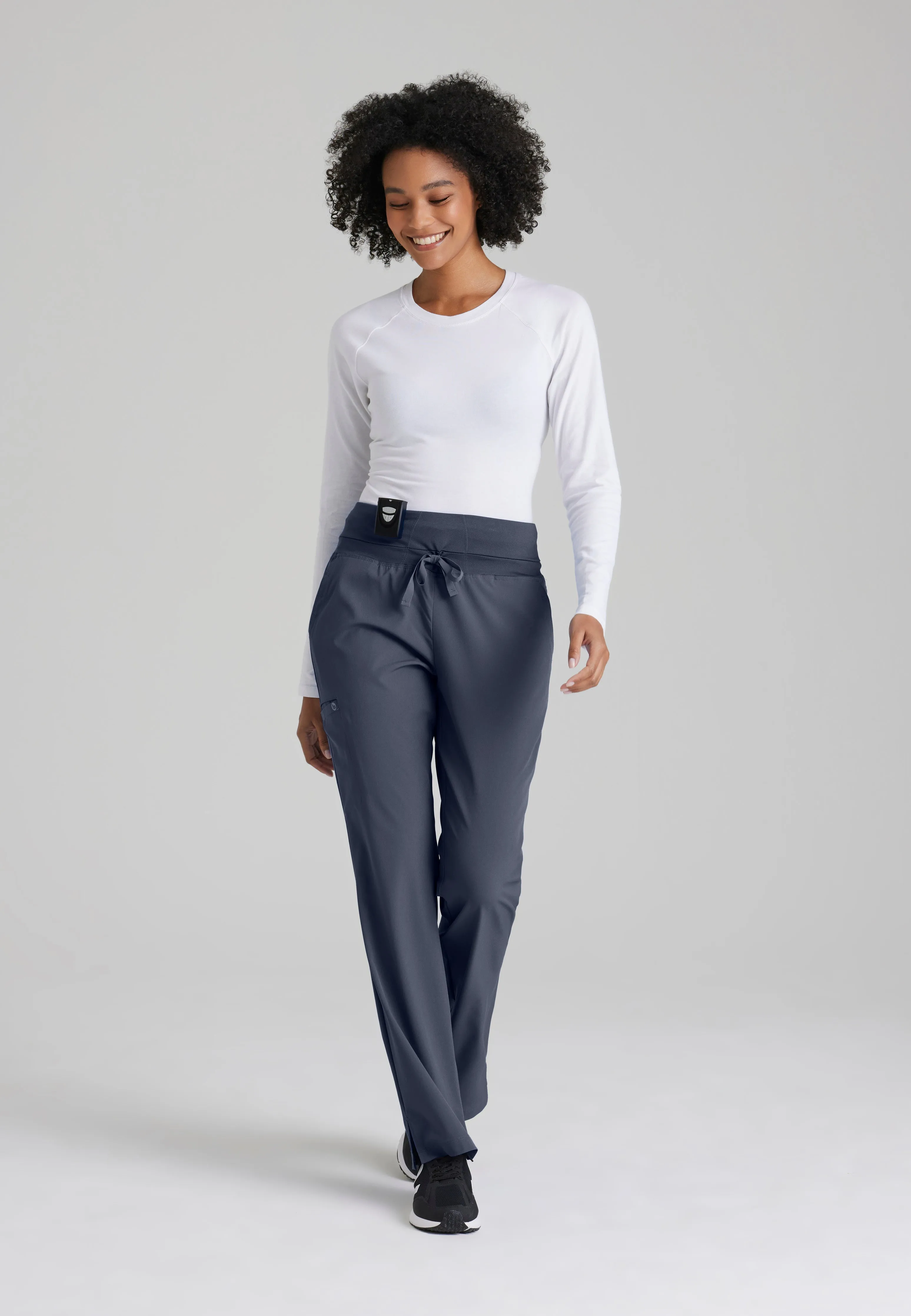 Stride 5-Pocket Mid-Rise Straight Leg Scrub Pant