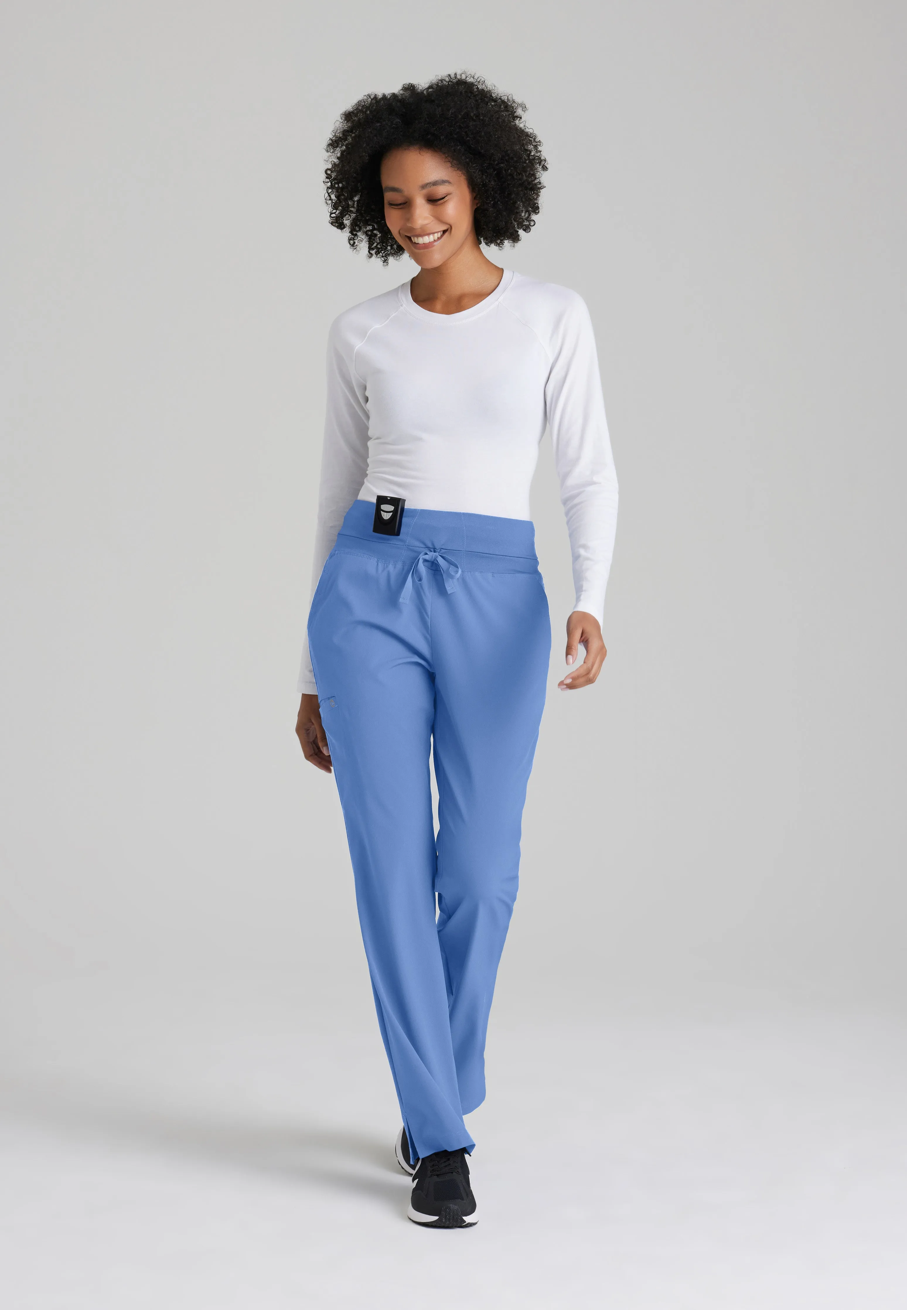 Stride 5-Pocket Mid-Rise Straight Leg Scrub Pant