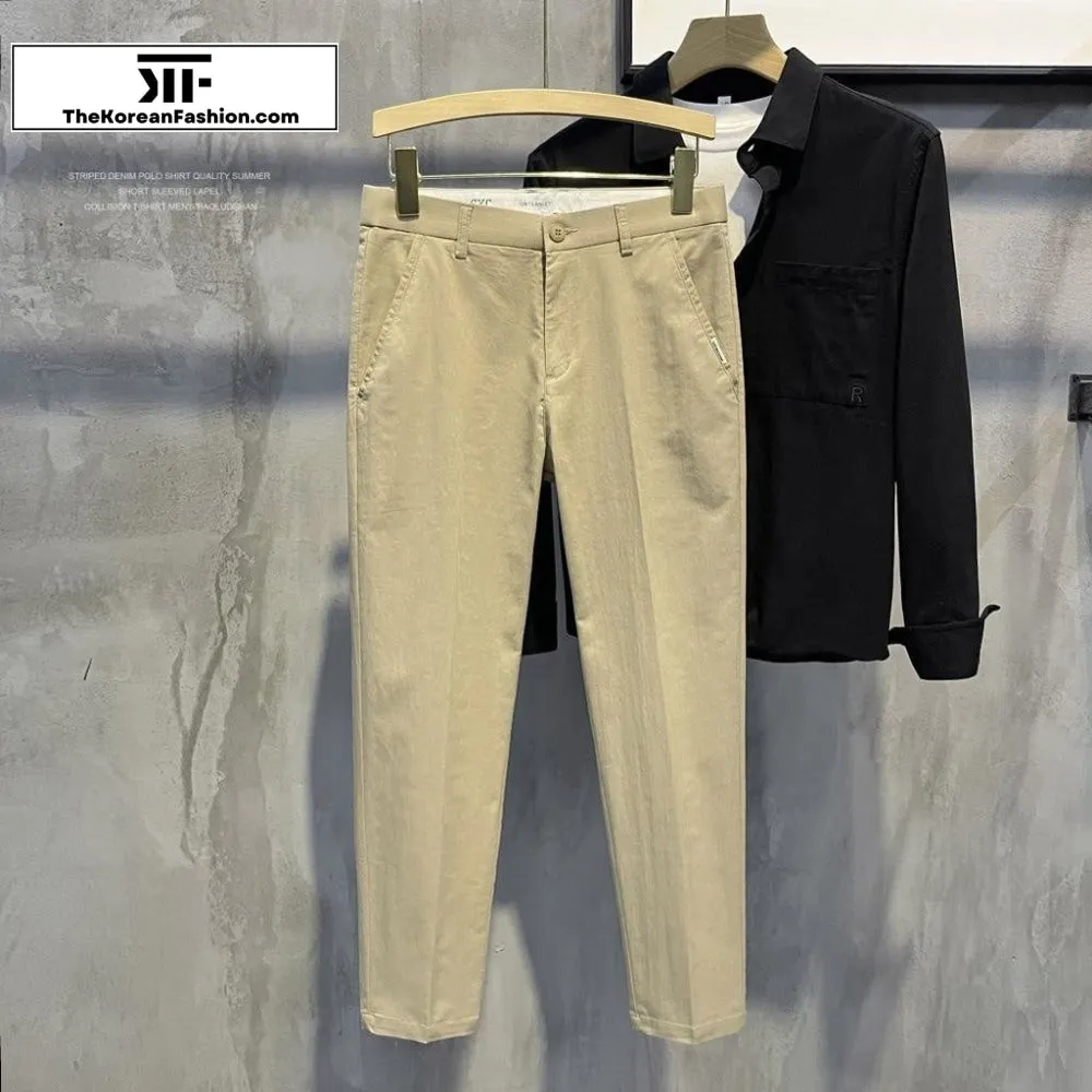 Summer Breathable Ice Silk Casual Pants