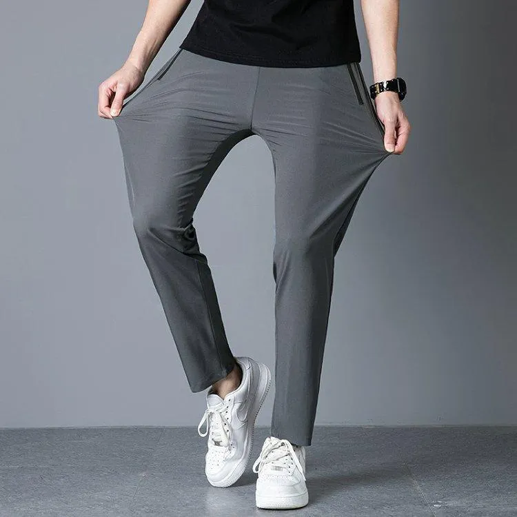 Summer Silk Breathable Long Pants Sport Pants