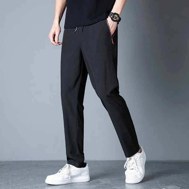 Summer Silk Breathable Long Pants Sport Pants