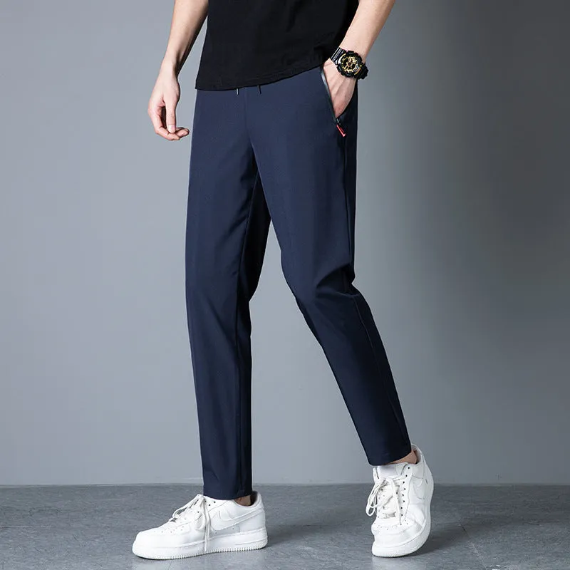 Summer Silk Breathable Long Pants Sport Pants