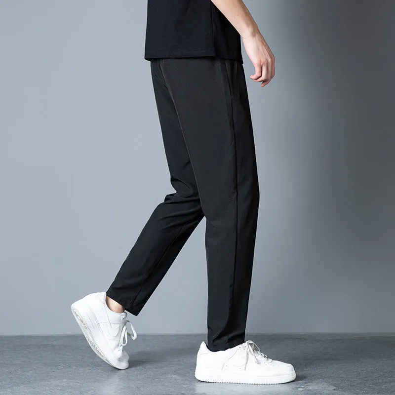 Summer Silk Breathable Long Pants Sport Pants