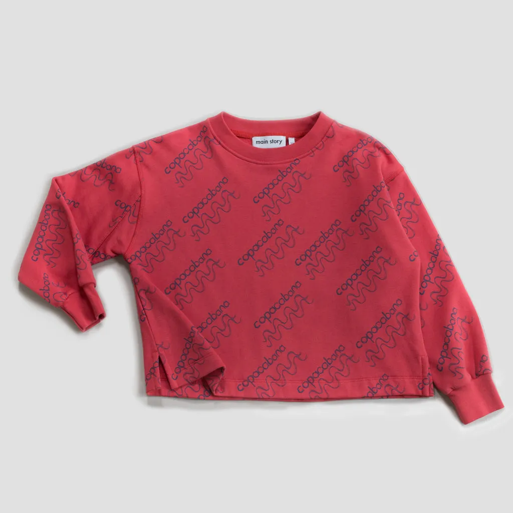 Sweater Cropped Cranberry Copacabana