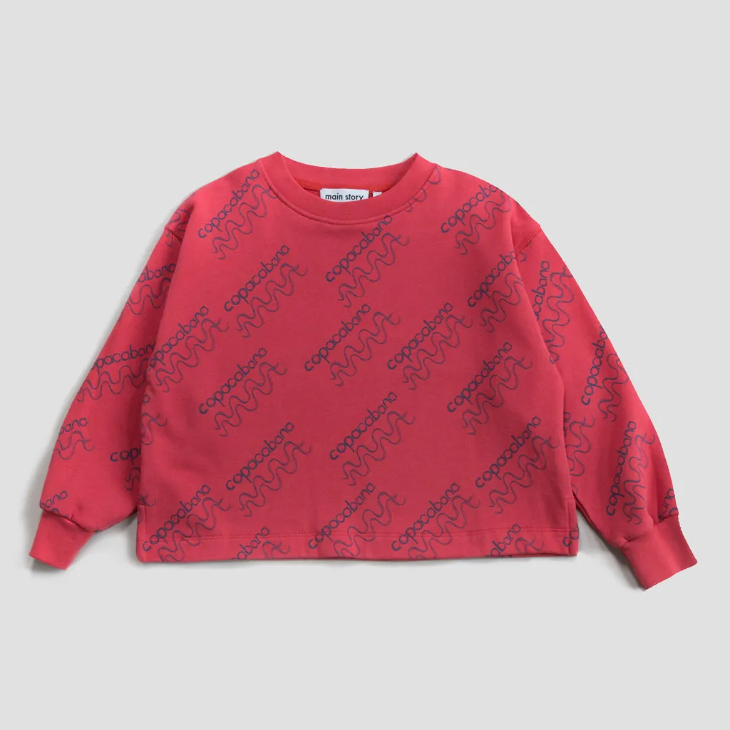 Sweater Cropped Cranberry Copacabana