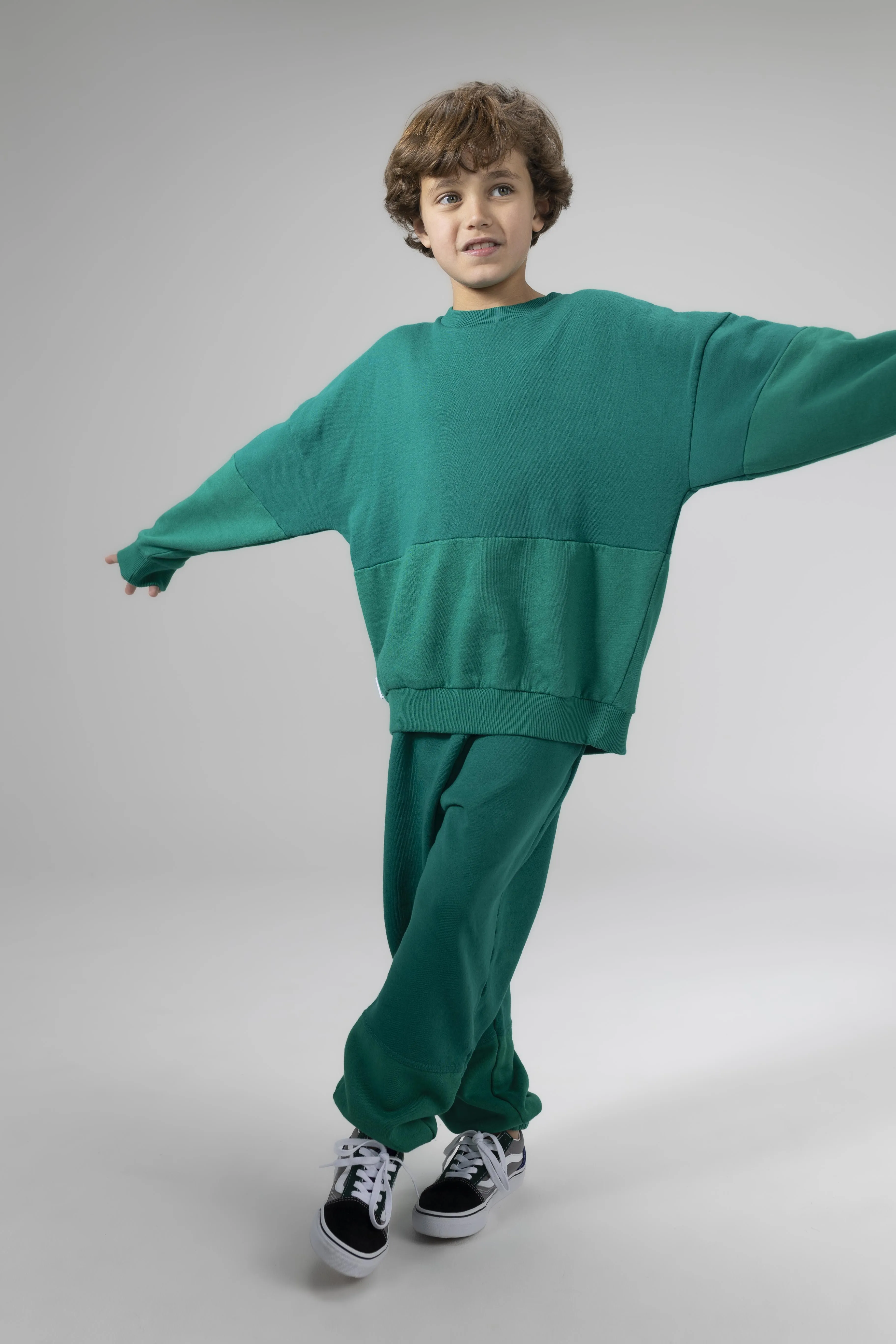 Sweater Oversized Duo Ultramarine Green Deep Green