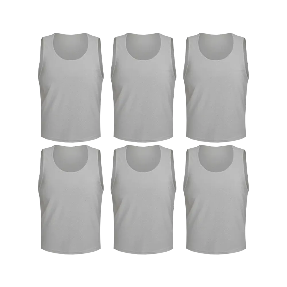 Team Practice Mesh Scrimmage Vests Sport Pinnies Training Bibs (6 Pieces)