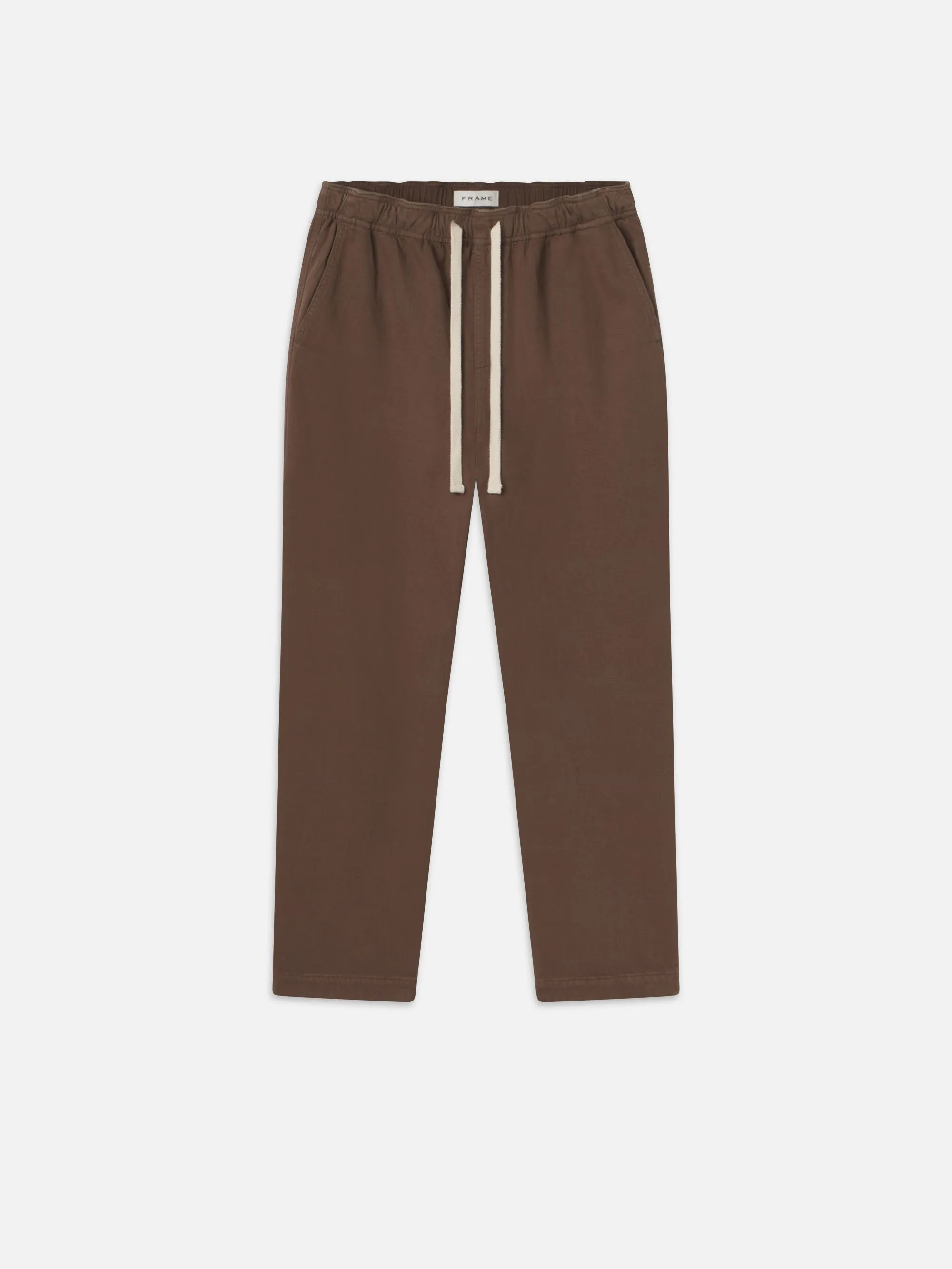 Textured Terry Travel Pant -- Taupe