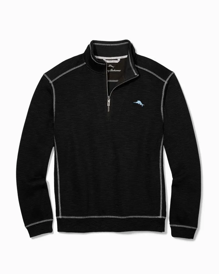 Tommy Bahama Tobago Bay Half Zip | Black