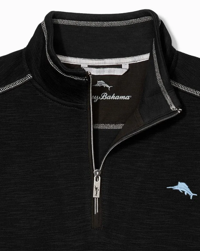 Tommy Bahama Tobago Bay Half Zip | Black