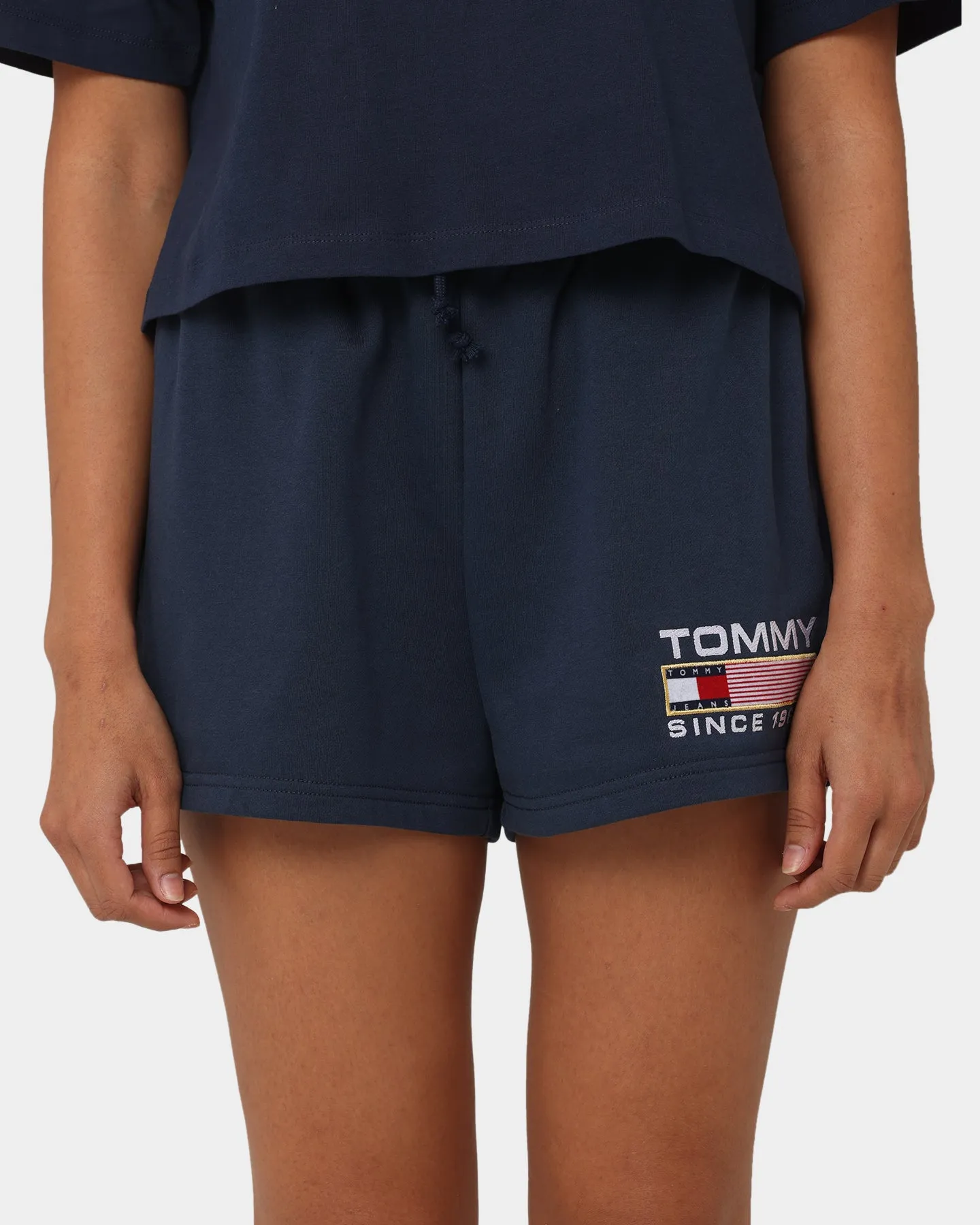 Tommy Jeans Women's TJW Solid Athletic Terry Shorts Twilight Navy