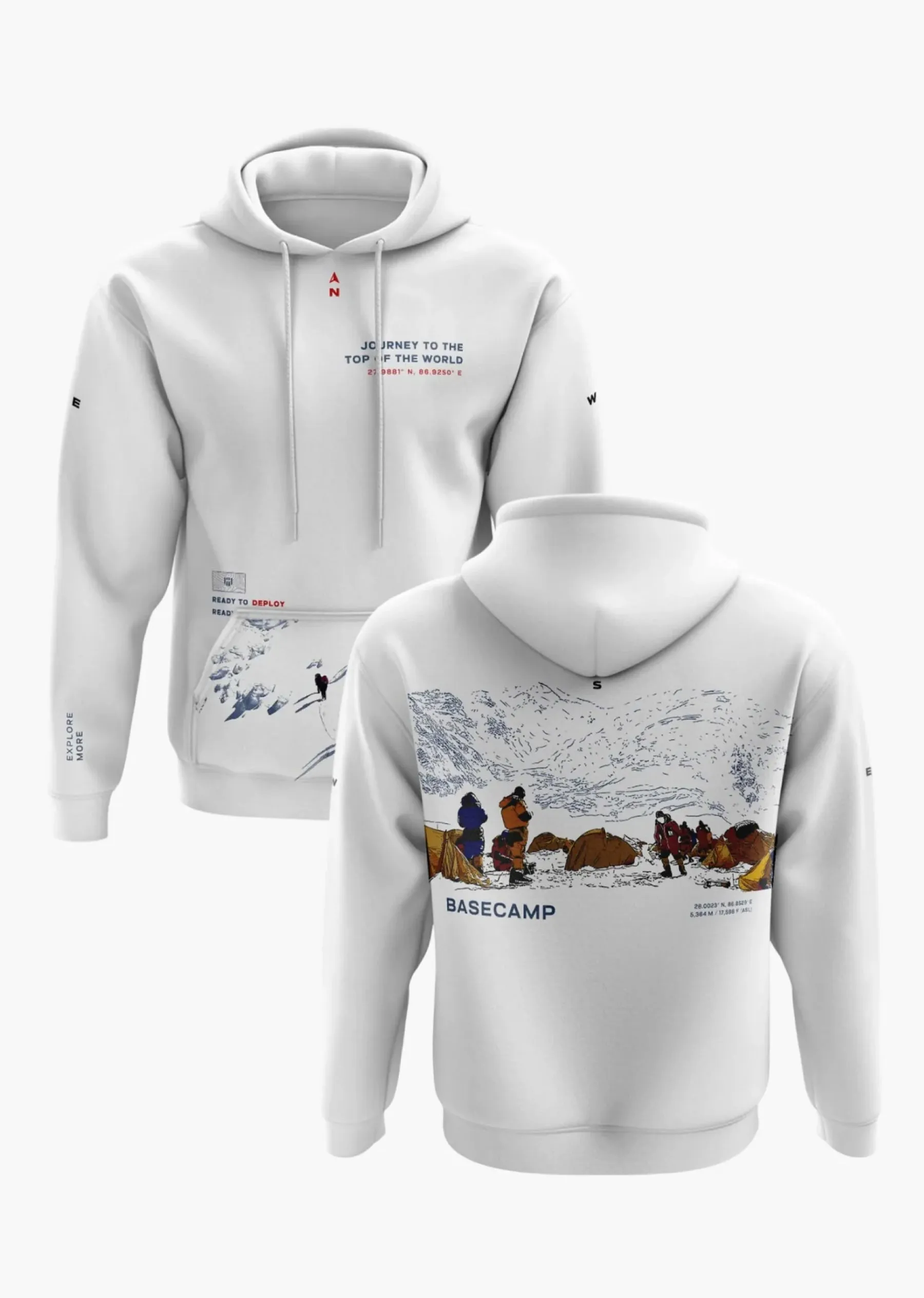 TOP OF THE WORLD Snow Soft Premium Hoodie