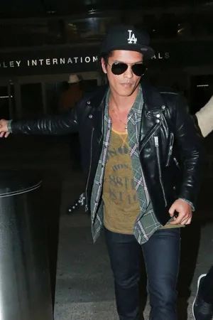 Trendy Fashionable Bruno Mars Style Leather Jacket