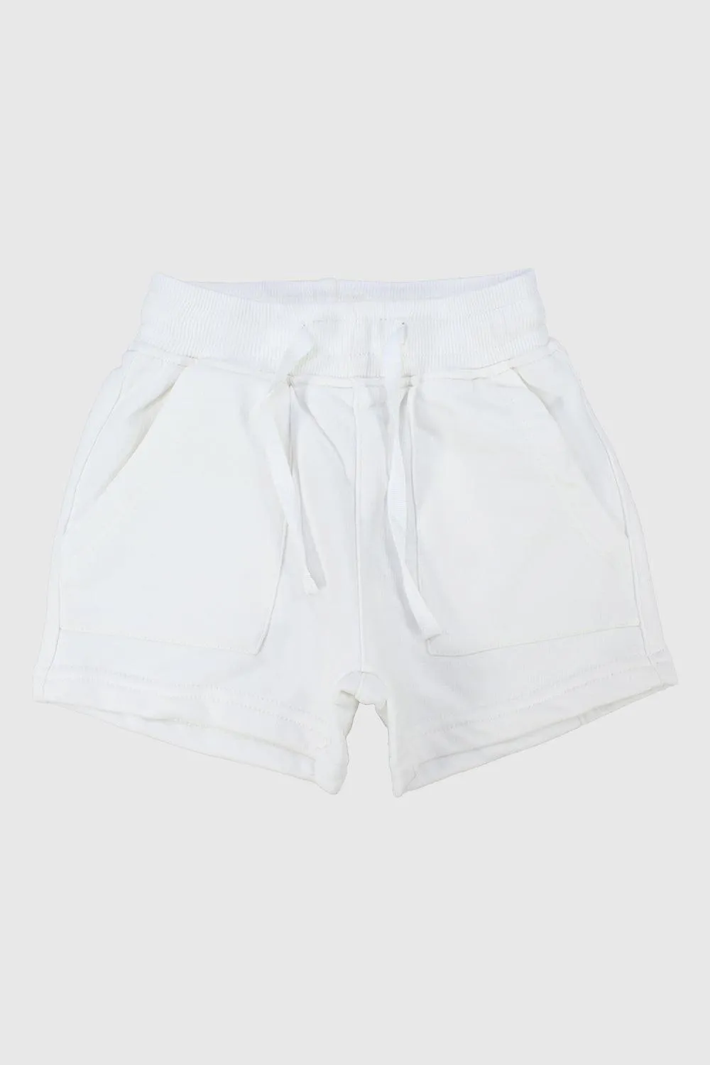 Unisex White Comfy Shorts