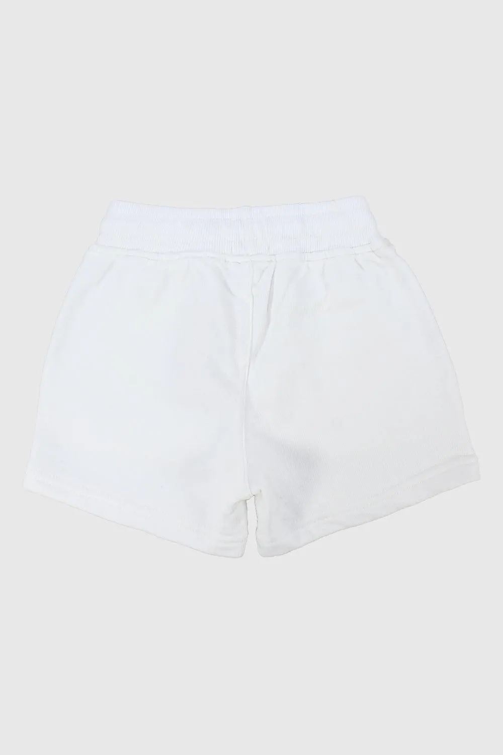 Unisex White Comfy Shorts