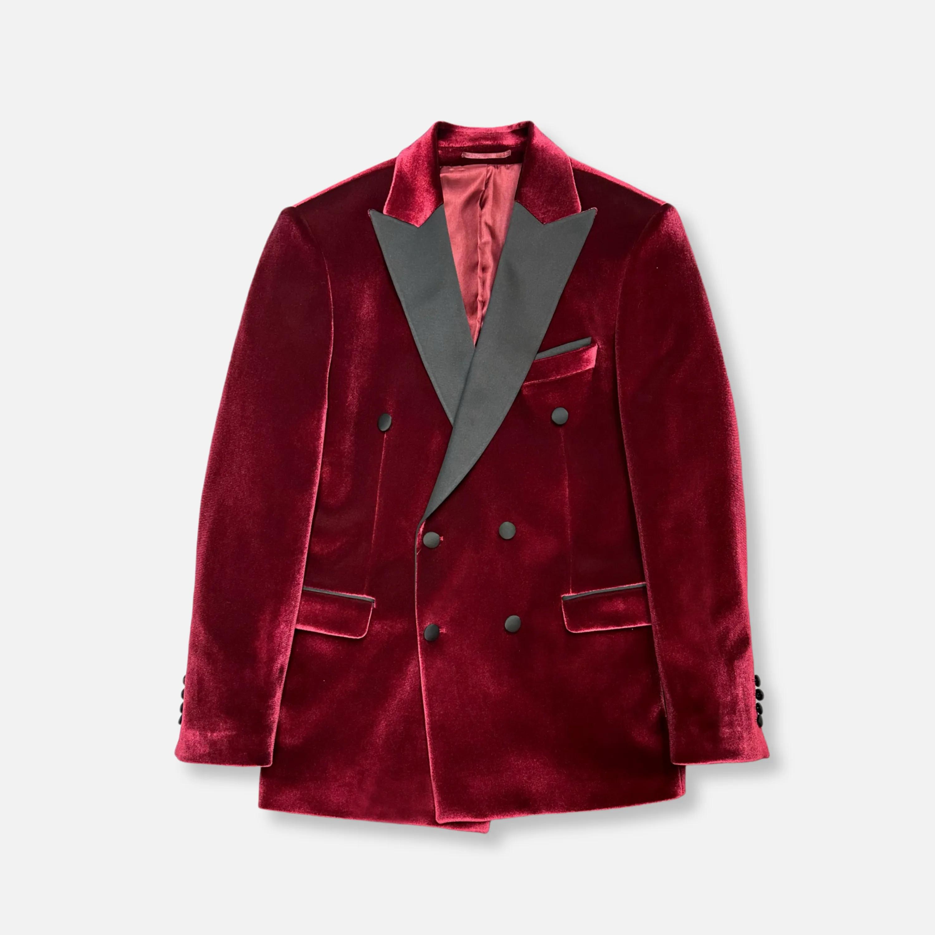 Velluto Peak Lapel Velvet Blazer