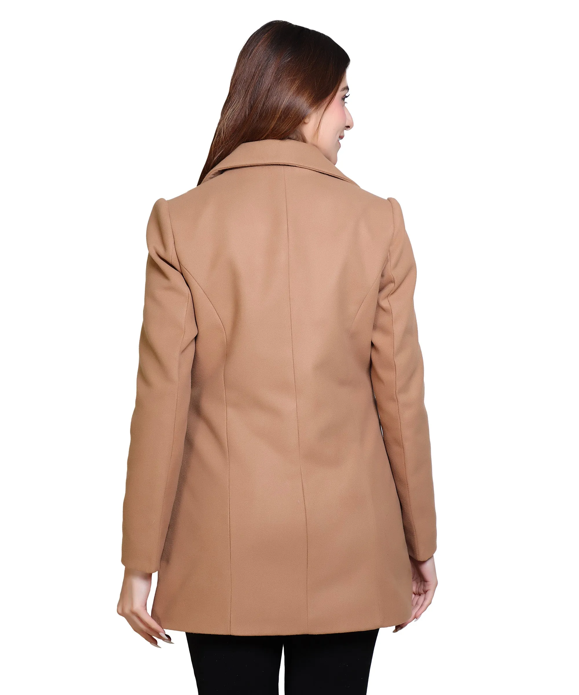 Women Winter Wear Full Sleeve Regular Fit Coat  For Casual Wear