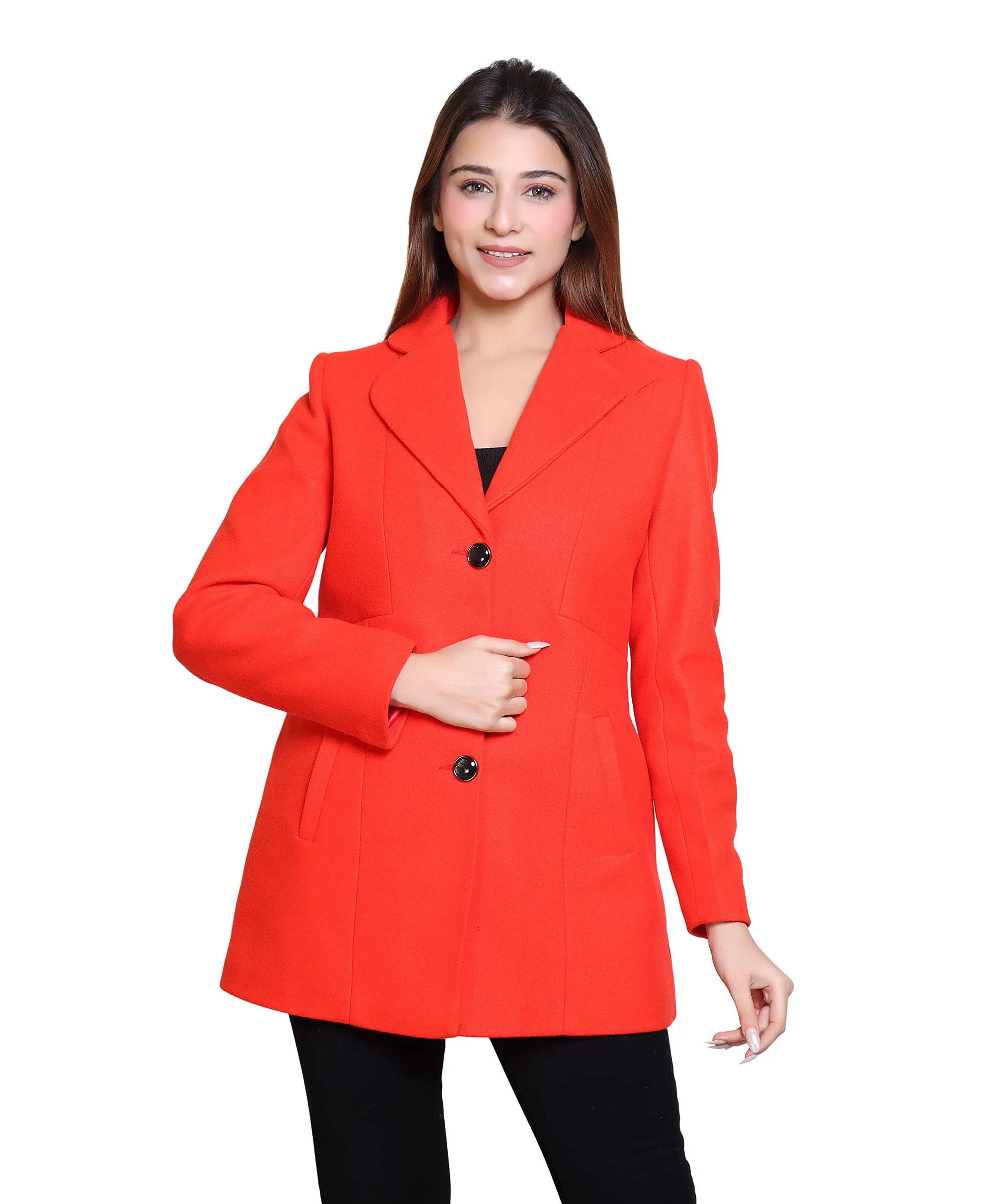 Women’s Winter Wear Coat Regular Fit For Casual Wear | Collared Neck Full Sleeve