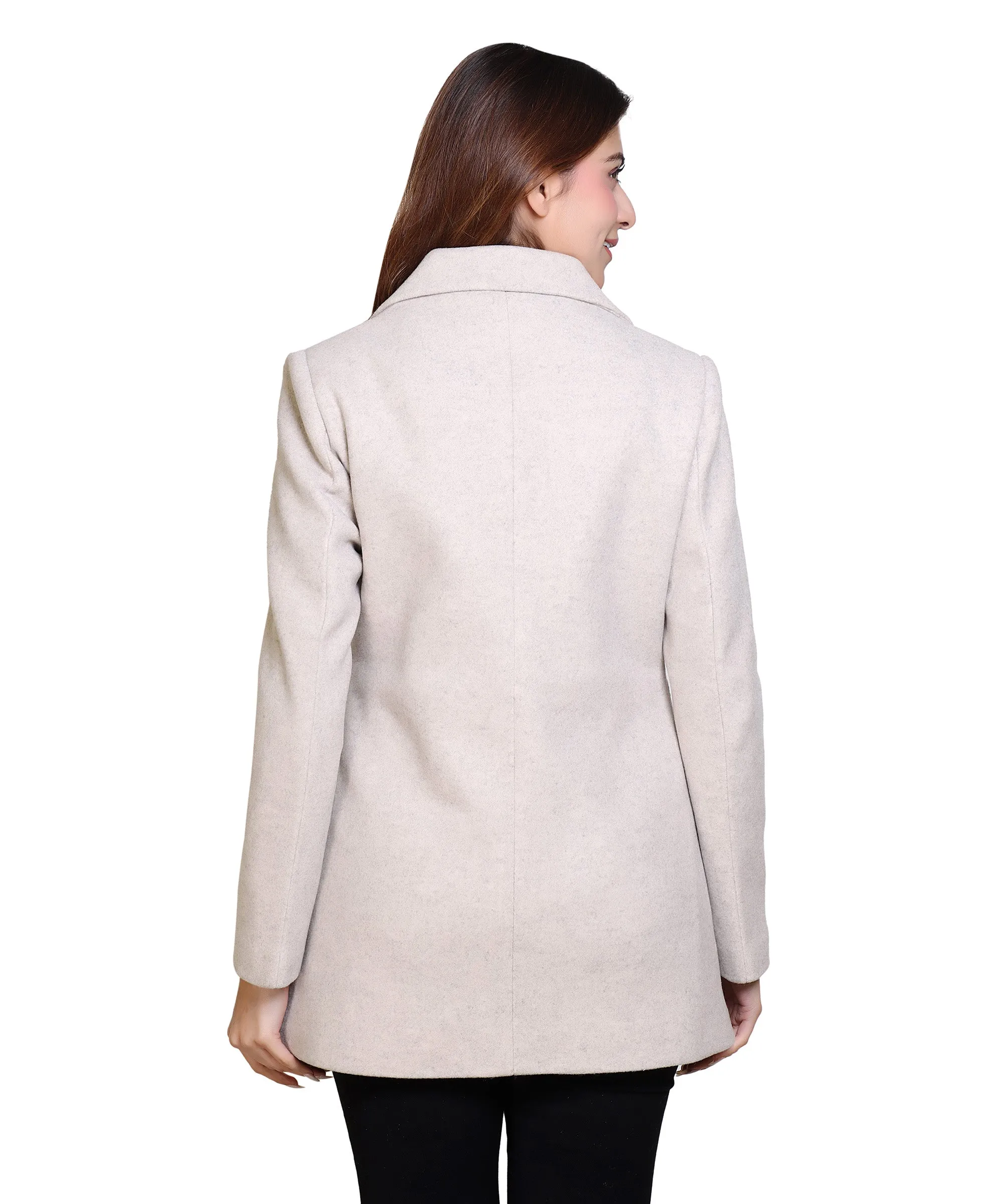 Women’s Winter Wear Coat Regular Fit For Casual Wear | Collared Neck Full Sleeve